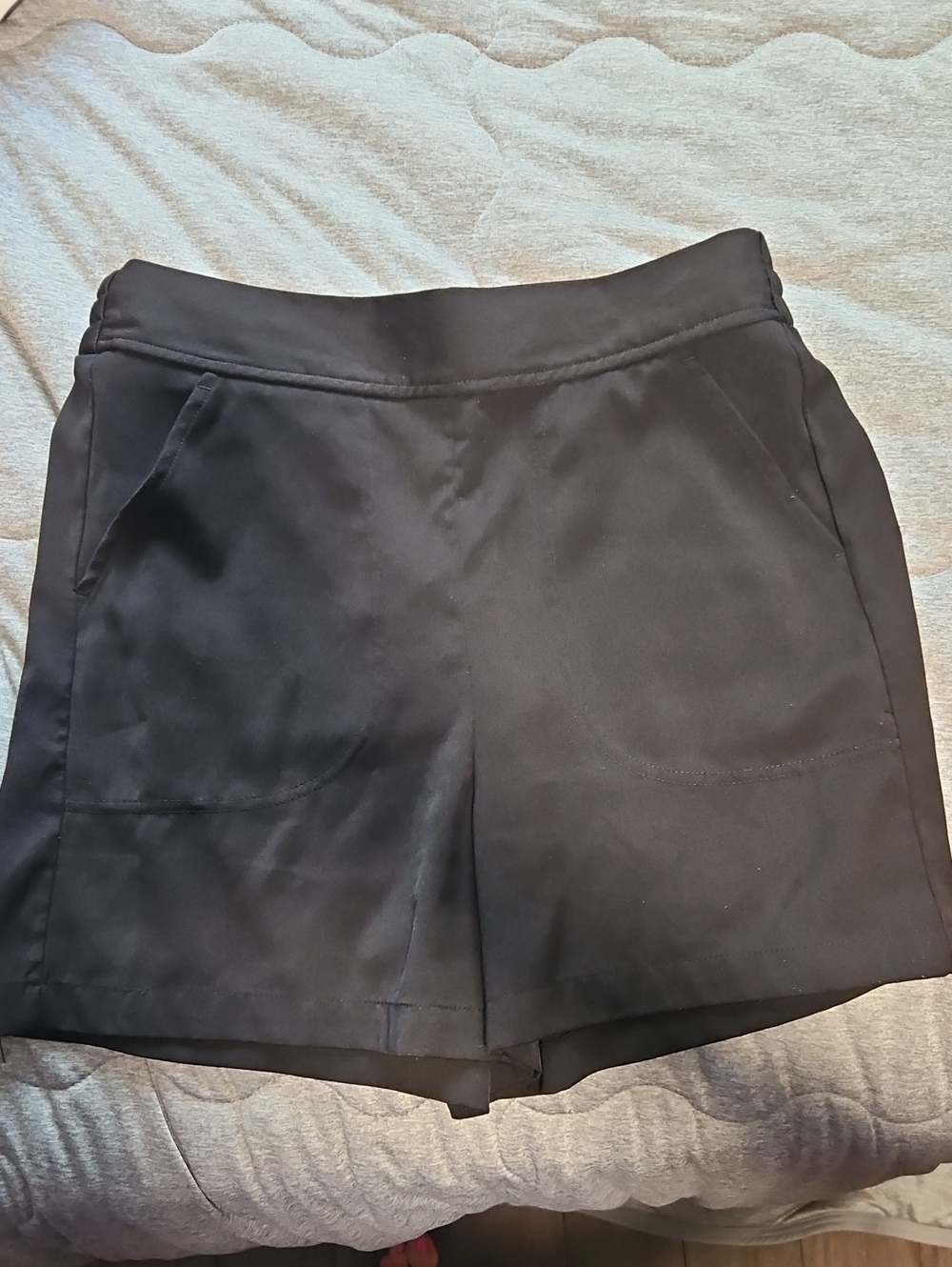 77. Max Studio Black Pull-On Bermuda Shorts